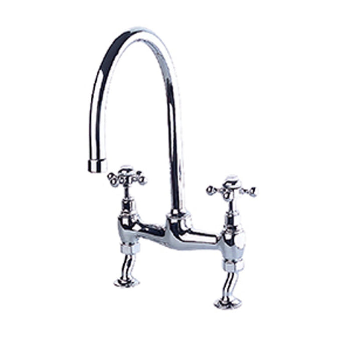 JTP Vintage Bridge Sink Mixer - Unbeatable Bathrooms