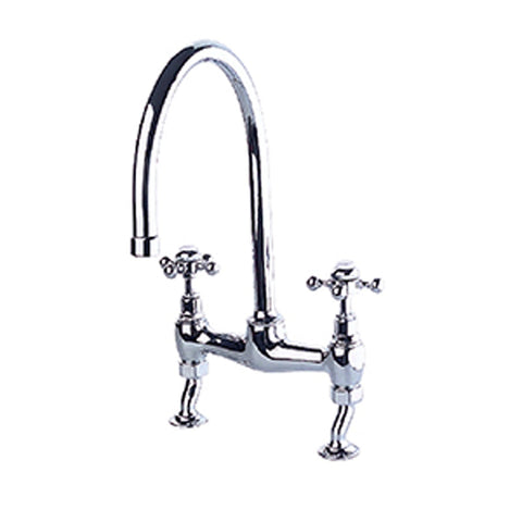 JTP Vintage Bridge Sink Mixer - Unbeatable Bathrooms