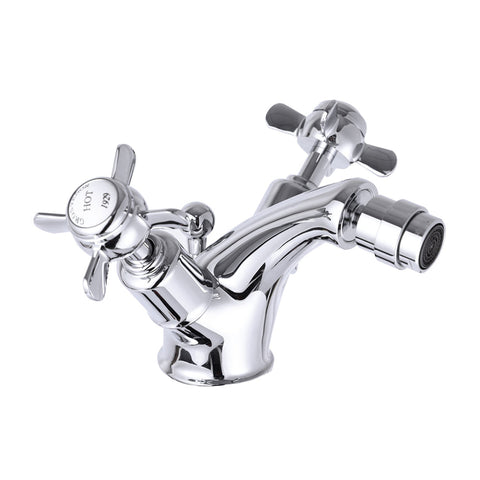 JTP Grosvenor Pinch Bidet Mixer With Pop Up Waste - Unbeatable Bathrooms