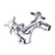 JTP Grosvenor Pinch Bidet Mixer With Pop Up Waste - Unbeatable Bathrooms