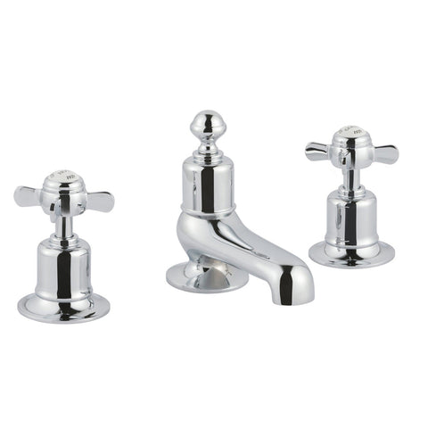 JTP Grosvenor Pinch 3 Hole Deck Mounted Bath Filler, LP 0.2 - Unbeatable Bathrooms