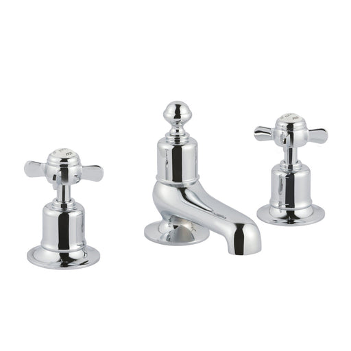 JTP Grosvenor Pinch 3 Hole Deck Mounted Basin Mixer, LP 0.2 - Unbeatable Bathrooms