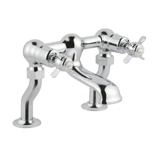 JTP Grosvenor Pinch 2 Hole Deck Mounted Bath Filler Tap - Unbeatable Bathrooms