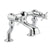 JTP Grosvenor Pinch 2 Hole Deck Mounted Bath Filler Tap - Unbeatable Bathrooms