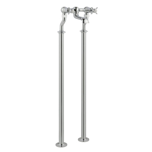 JTP Grosvenor Black, Pinch Floor Standing Bath Filler, MP 0.5 - Unbeatable Bathrooms