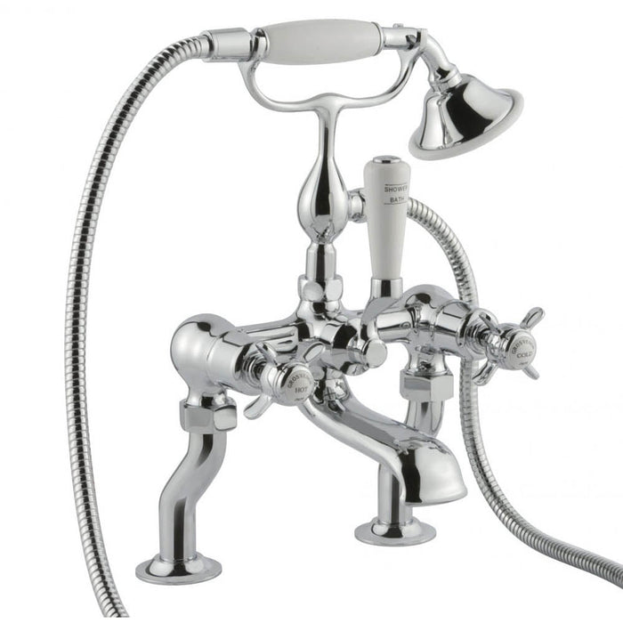 JTP Grosvenor Pinch 2 Hole Bath Shower Mixer Tap - Unbeatable Bathrooms