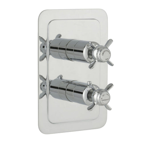 JTP Grosvenor Pinch Thermostatic Concealed 2 Outlet Shower Valve, Vertical MP 0.5 - Unbeatable Bathrooms