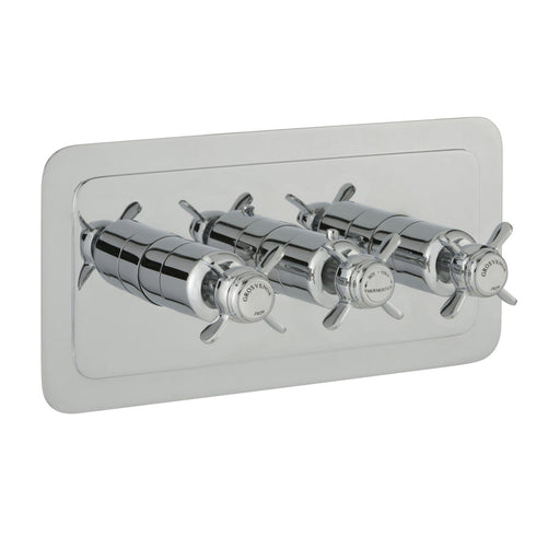 JTP Grosvenor Pinch Thermostatic Concealed 2 Outlet Shower Valve, Horizontal MP 0.5 - Unbeatable Bathrooms