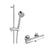 JTP Techno Slide Rail Shower Kit With Thermostatic Bar Valve - Unbeatable Bathrooms