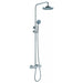 JTP Eco Round Thermostatic Bar Valve W 2 Outlets Adjustable Riser - Unbeatable Bathrooms