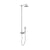JTP Thermostatic Vertical Shower Rail With Overhead Shower & Push Button Multifunction Shower Hand Set - Unbeatable Bathrooms