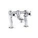 JTP Grosvenor Black Indices Cross 2 Hole Deck Mounted Bath Filler Tap - Unbeatable Bathrooms
