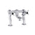 JTP Grosvenor Black Indices Cross 2 Hole Deck Mounted Bath Filler Tap - Unbeatable Bathrooms