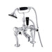 JTP Grosvenor Black Indices Cross 2 Hole Deck Mounted Bath Shower Mixer Tap - Unbeatable Bathrooms