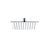 JTP Glide Ultra Thin Square Shower Head - Unbeatable Bathrooms
