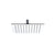 JTP Glide Ultra Thin Square Shower Head - Unbeatable Bathrooms