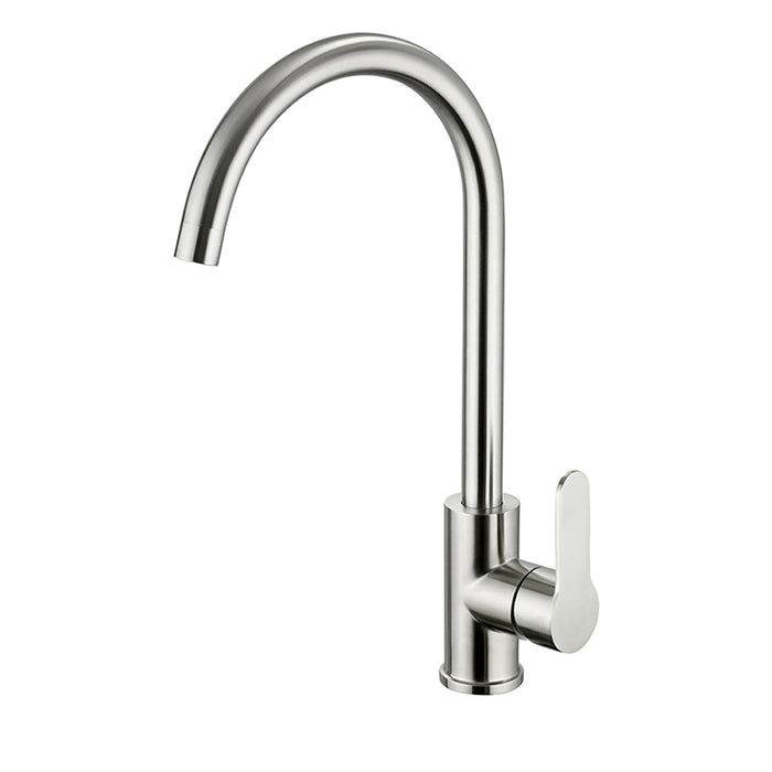 JTP Inox Single Lever Kitchen Sink Mixer Tap Swivel Spout - Unbeatable Bathrooms