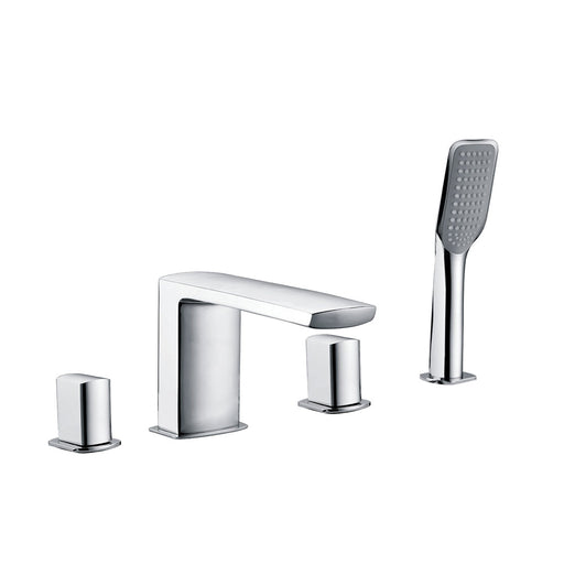 JTP Mis 4 Hole Bath Shower Mixer Tap With Extractable Hand Shower - Unbeatable Bathrooms
