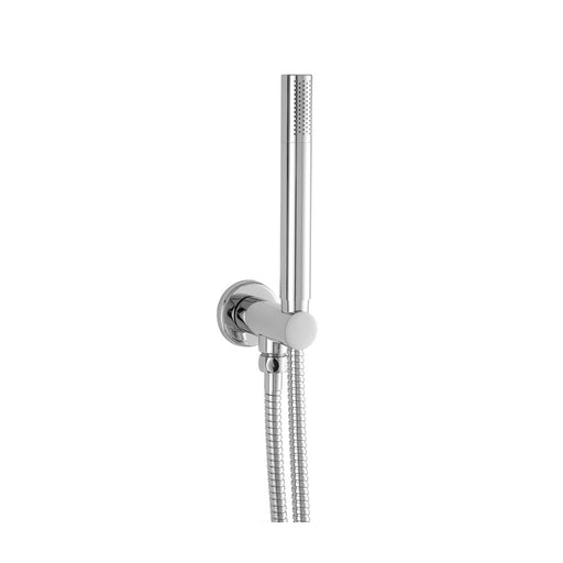 JTP Round Water Outlet With Metal Hose & Slim Hand Shower - Unbeatable Bathrooms