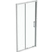 Ideal Standard Connect 2 Square Shower Enclosure with Sliding Door & Idealclean Clear Glass - Unbeatable Bathrooms