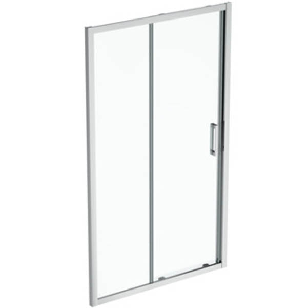 Ideal Standard Connect 2 Square Shower Enclosure with Sliding Door & Idealclean Clear Glass - Unbeatable Bathrooms