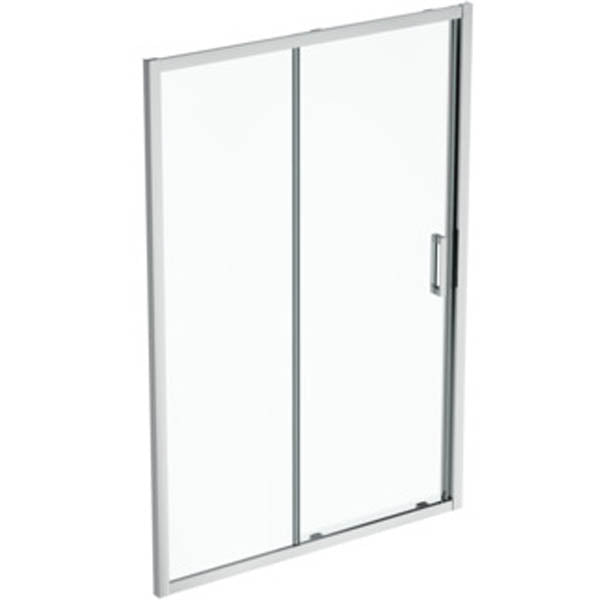Ideal Standard Connect 2 Square Shower Enclosure with Sliding Door & Idealclean Clear Glass - Unbeatable Bathrooms