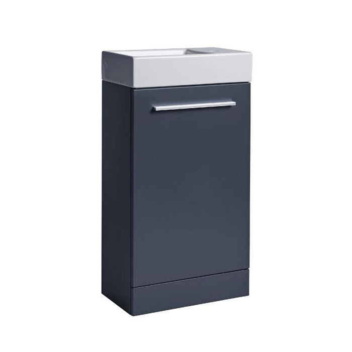 Tavistock Kobe 450mm Cloakroom Vanity Unit - Floor Standing 1 Door Unit - Unbeatable Bathrooms