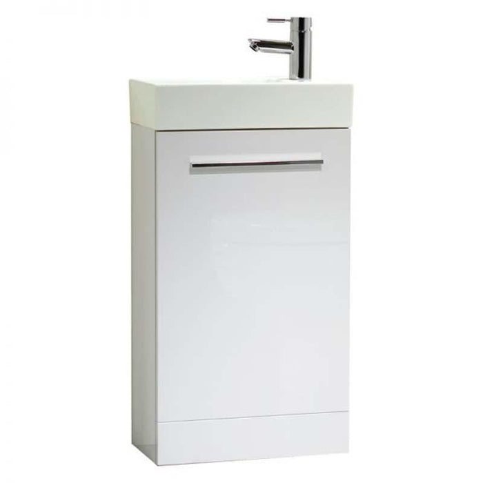 Tavistock Kobe 450mm Cloakroom Vanity Unit - Floor Standing 1 Door Unit - Unbeatable Bathrooms