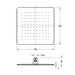 Flova Slimline Square Rain Shower - Unbeatable Bathrooms