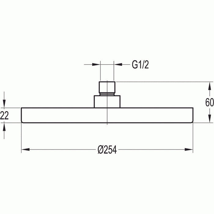 Flova 250mm ABS Rainshower - Unbeatable Bathrooms