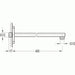 Flova Dekka/Fusion Wall Mounted 400mm Brass Shower Arm - Unbeatable Bathrooms