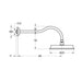 Flova Liberty Brass Wall Mounted Shower Arm - Unbeatable Bathrooms
