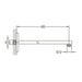 Flova Wall Mounted 400mm Shower Arm - Unbeatable Bathrooms