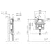 VitrA Concealed 3/6 Litre Cistern for Back To Wall Toilet - 742-1735-01 - Unbeatable Bathrooms