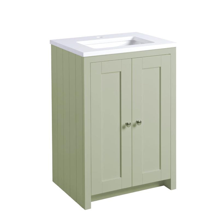 Tavistock Lansdown 600mm Vanity Unit - Floor Standing 2 Door Unit with Underslung Basin - Unbeatable Bathrooms