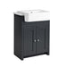 Tavistock Lansdown 600mm Vanity Unit - Floor Standing 2 Door Unit with Semi-Countertop Basin - Unbeatable Bathrooms