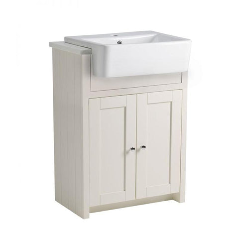 Tavistock Lansdown 600mm Vanity Unit - Floor Standing 2 Door Unit with Semi-Countertop Basin - Unbeatable Bathrooms