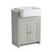 Tavistock Lansdown 600mm Vanity Unit - Floor Standing 2 Door Unit with Semi-Countertop Basin - Unbeatable Bathrooms