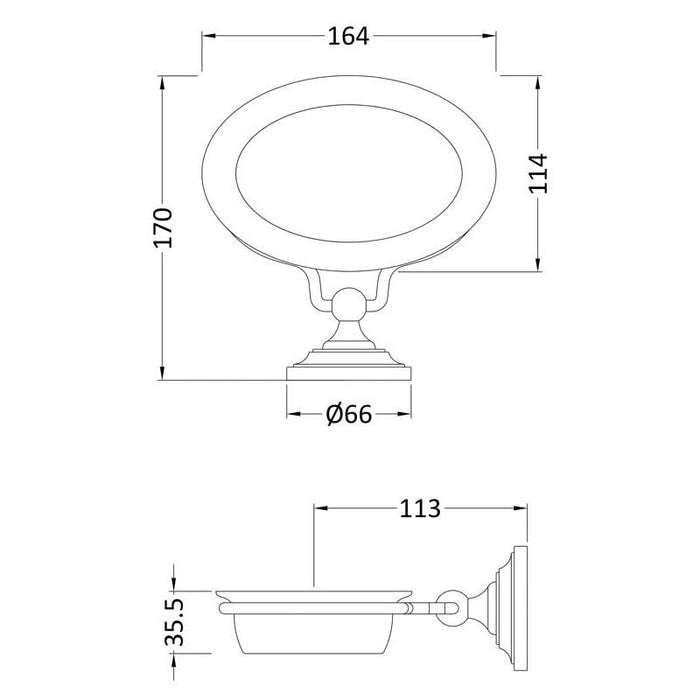 Hudson Reed Storage Soap Dish - Unbeatable Bathrooms