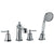 Flova Liberty 4-Hole Bath And Shower Mixer with Shower Set - Unbeatable Bathrooms