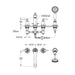 Flova Liberty 4-Hole Bath And Shower Mixer with Shower Set - Unbeatable Bathrooms