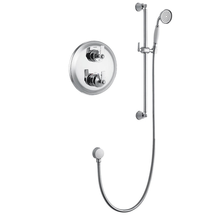 Flova Liberty 1-Outlet Thermostatic Shower Pack with Slide Rail Kit - Unbeatable Bathrooms