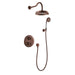Flova Liberty 2-Outlet Thermostatic Shower Pack with Rain Shower And Hand Shower Kit - Unbeatable Bathrooms