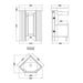 Hudson Reed Old London 600mm Cloakroom Corner Vanity Unit - Floor Standing 1 Door Unit with Basin - Unbeatable Bathrooms