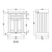 Hudson Reed Old London Vanity Unit with Marble Top - Floor Standing Unit - Unbeatable Bathrooms