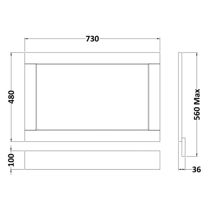 Hudson Reed Old London End Bath Panel - Unbeatable Bathrooms