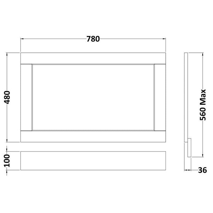 Hudson Reed Old London End Bath Panel - Unbeatable Bathrooms