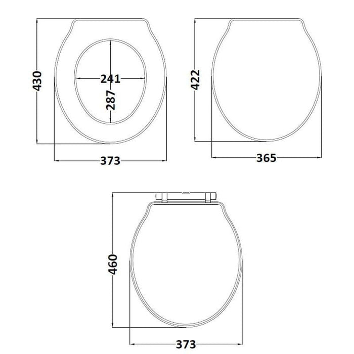 Hudson Reed Chancery Soft Close Toilet Seat - Timeless Sand - Unbeatable Bathrooms