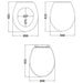 Hudson Reed Richmond Toilet Seat (Various Colours) - Unbeatable Bathrooms