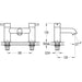 Flova Levo Deck Mounted Bath Filler - Unbeatable Bathrooms